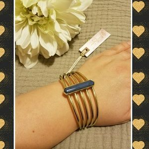 JESSICA SIMPSON gold tone cabochon stone bracelet